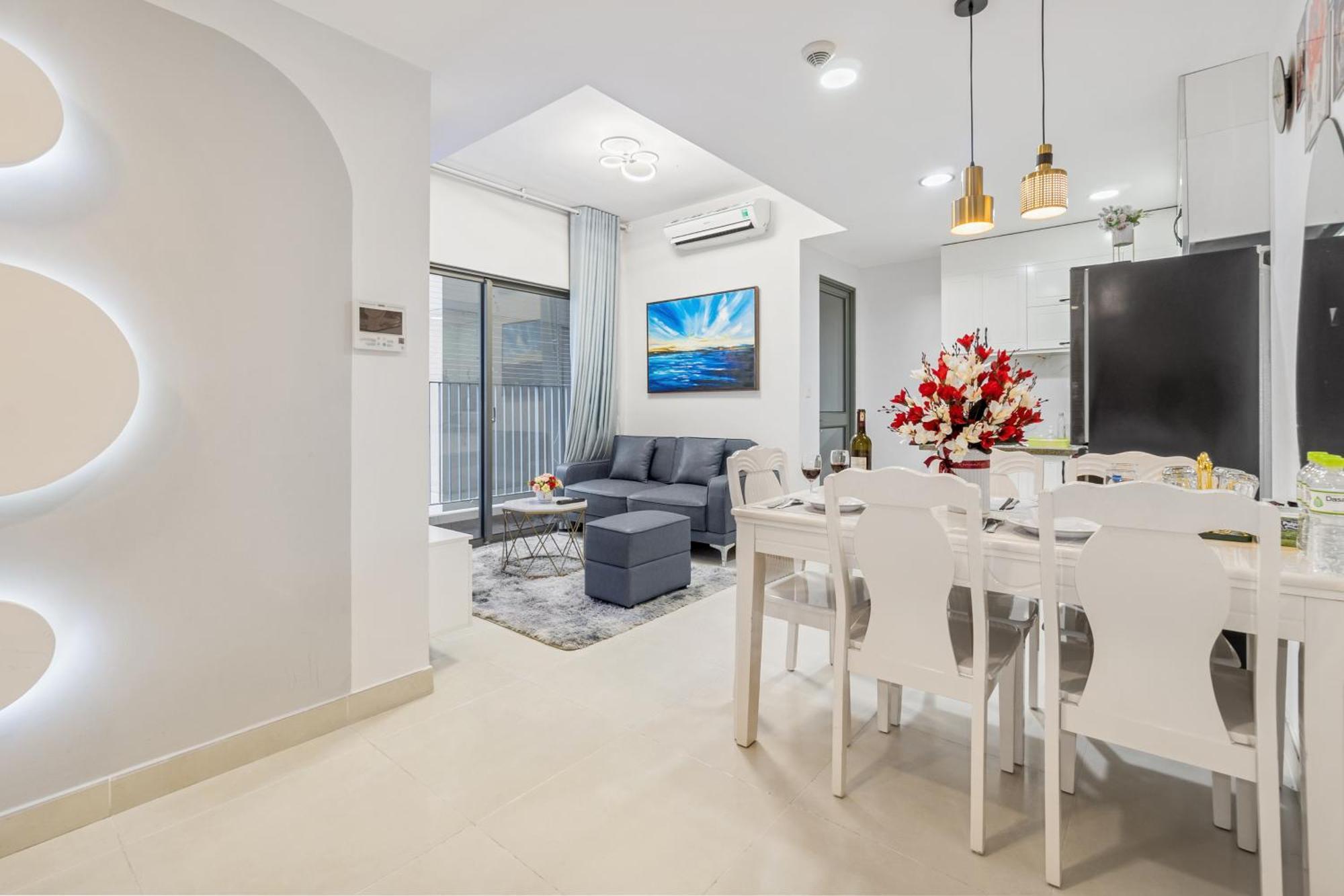 Cozy 2 Bedrooms Condo In T1 Masteri Thao Dien, Fully Furnished With Full Amenities Ho Si Minh-város Kültér fotó